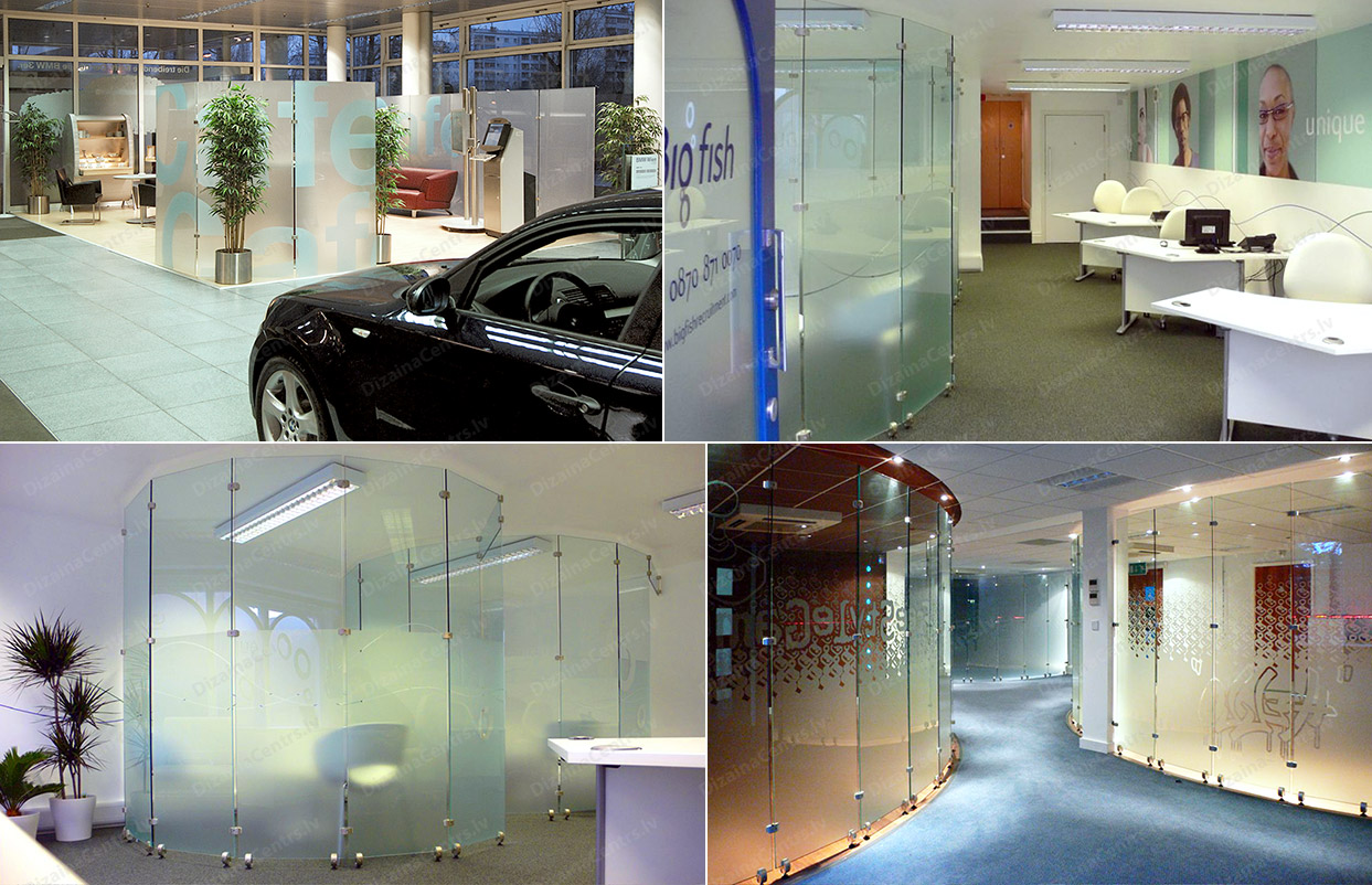 Stikla starpsienas mobilas Glass partition walls Stekljanie peregorodki stenki razbornie 2023