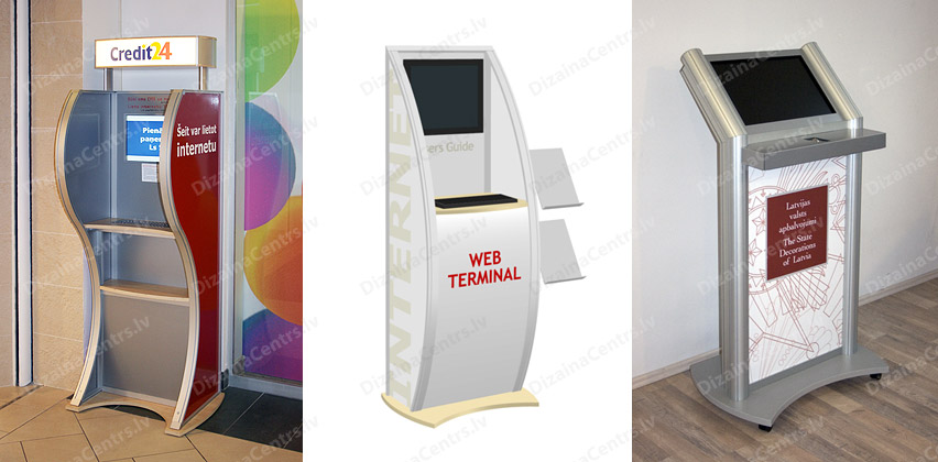 Datoru Stendi Kioski 2023 Datoru Stendi Dizains Web Kioski Interneta Monitori 2023
