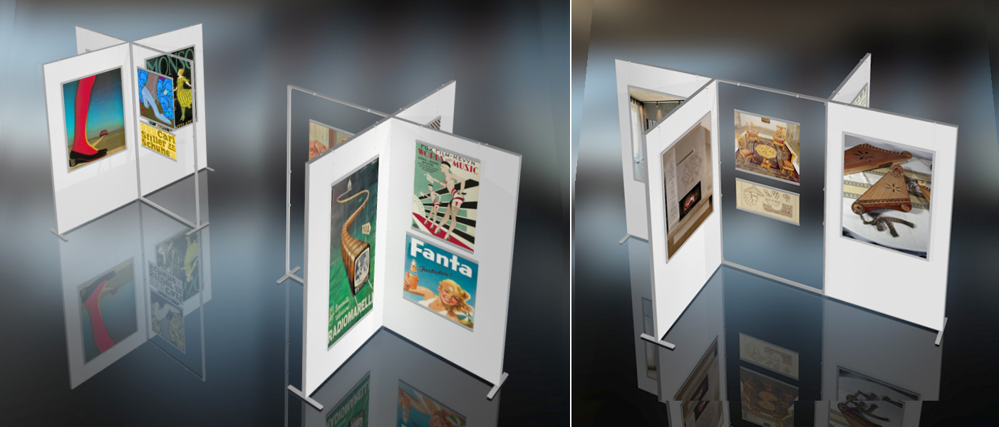Mobilās Izstādes 2025 Izstazu starpsienas saliekamas Mobile art exposition walls Vystavocnie stenki 2025