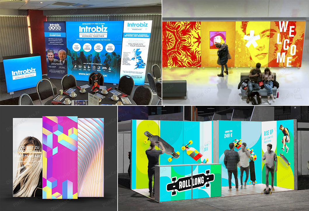 Reklamas stendi gaismas izstazu konferencu Svetovie koroba vistavok konferencij Mobile lightboxes exhibition conference 2025