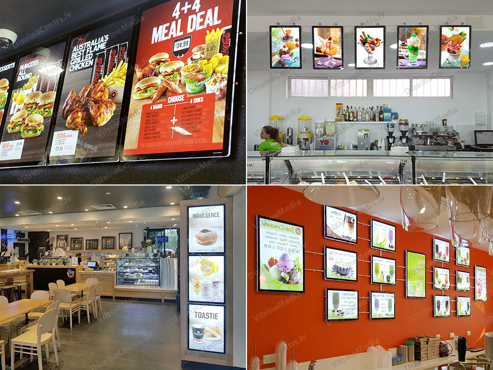 VitrineMedia Lighted Displays 2025 02 VitrineMedia Lighted LED Displays Hotel Restaurant Cafe Shops 2025