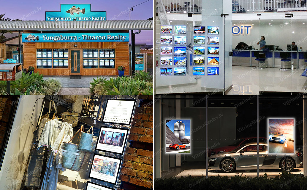 10 VitrineMedia Lighted Ad Displays Car Shops Retail Tour Travel 2024