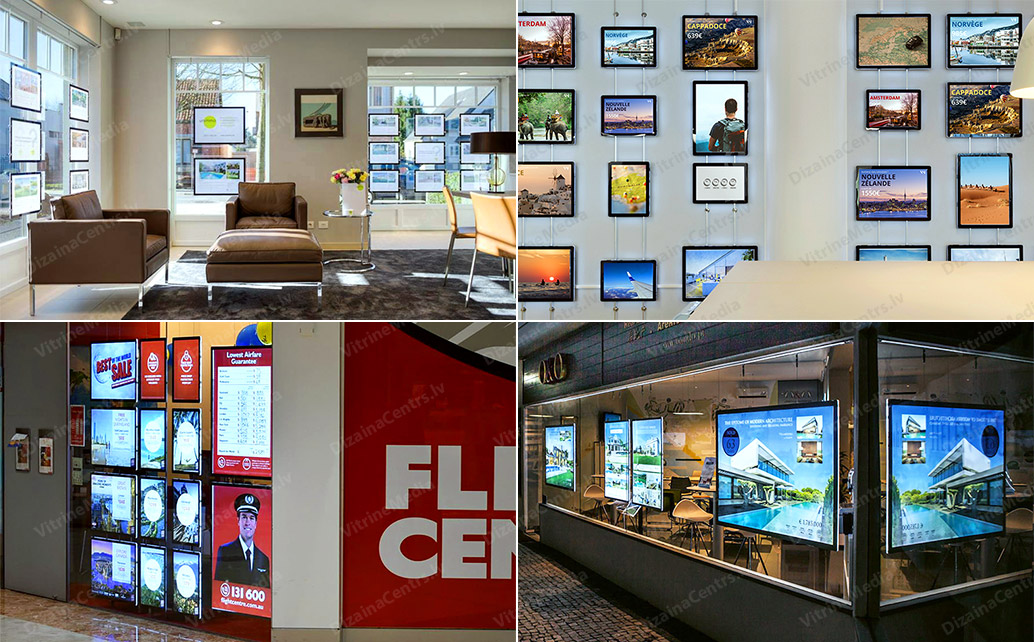 VitrineMedia Lighted Displays 2025 11 VitrineMedia Lighted Displays Insurance Tour Travel Realty agencies 2025