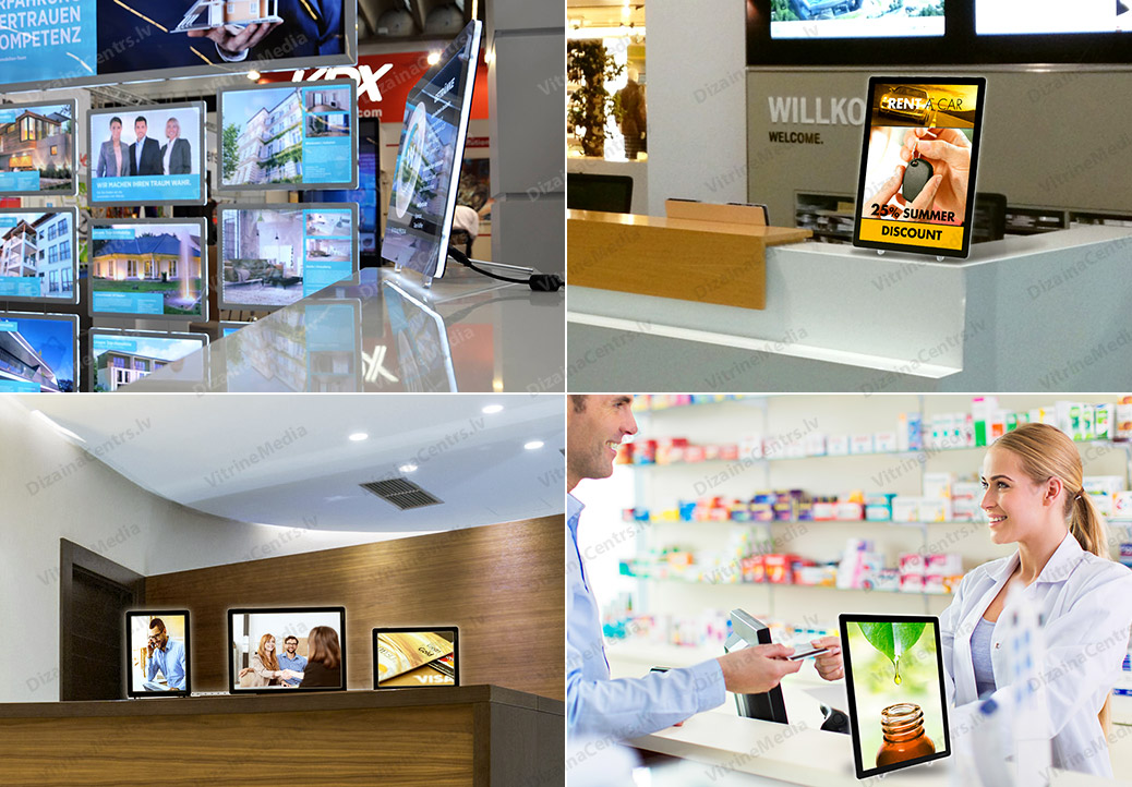 VitrineMedia Lighted Displays 2025 15 VitrineMedia Lighted table top advertising information displays A4 A3 2025