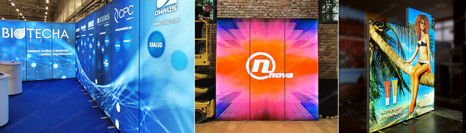 Izstāžu Dizains Stendi 2025 Mobilie izstazu stendi pasakumiem Skladnie konferenc stendi Mobile trade fair booths 2025