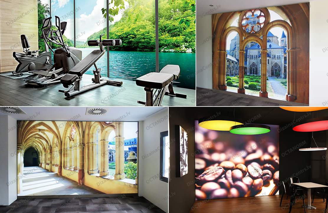 Interjeru dizains sienas gaismas panno apdrukajami paneli kanvas 2025