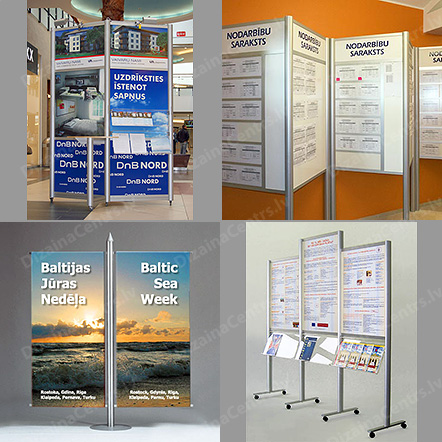 Informacijas stendi reklamas plakatu afisu 2025