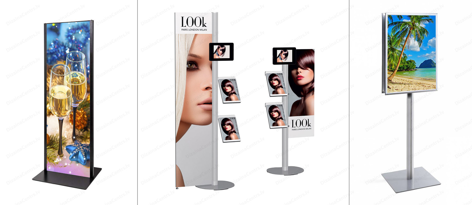 Reklamas stendi Marketinga stativi mobilie Plakatu stendi lielformata promo 2025